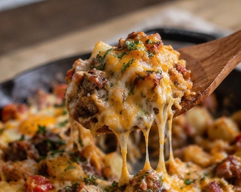 Farmhouse Lamb Sausage Breakfast Skillet